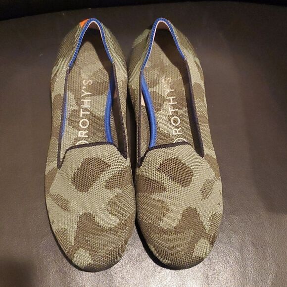 ROTHYS Camo Slip On Flats Loafers - Size 7 - Picture 2 of 9